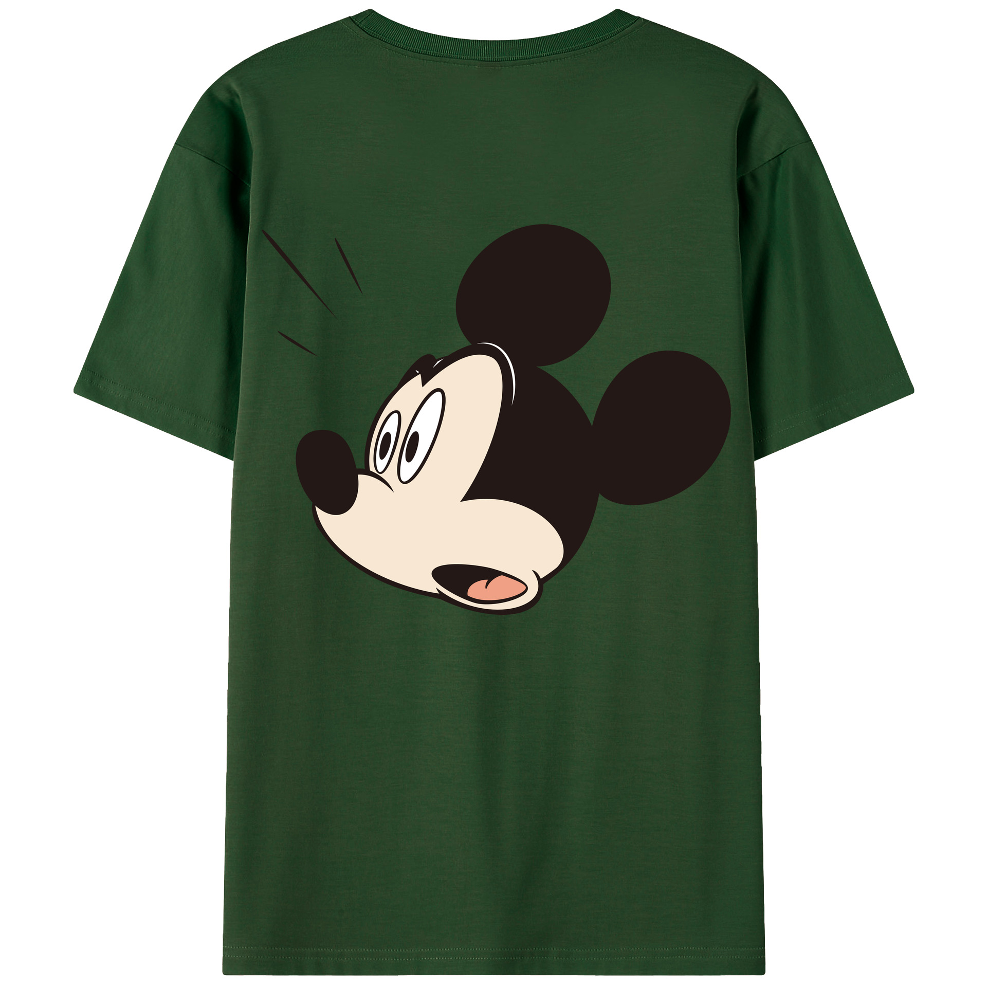 （画像用） ミッキーマウス Mickey Mouse 綿100％半袖Tシャツ（背面プリント）